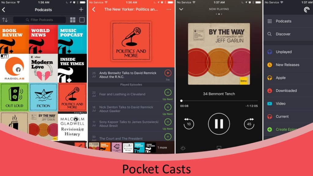 Best Podcast Listening Apps on iOS : Pocket Casts